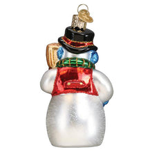 Load image into Gallery viewer, Snowman With Face Mask Ornament
