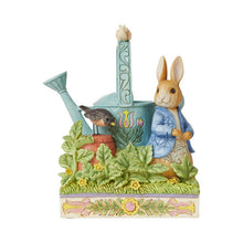 Load image into Gallery viewer, Caught in Mr. McGregor’s Garden Beatrix Potter&#39;s Peter Rabbit with Watering Can
