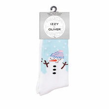 Load image into Gallery viewer, Holiday Snowman Socks Pair
