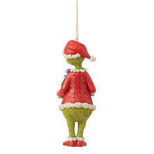 Load image into Gallery viewer, Grinch Holding a Wreath Ornament

