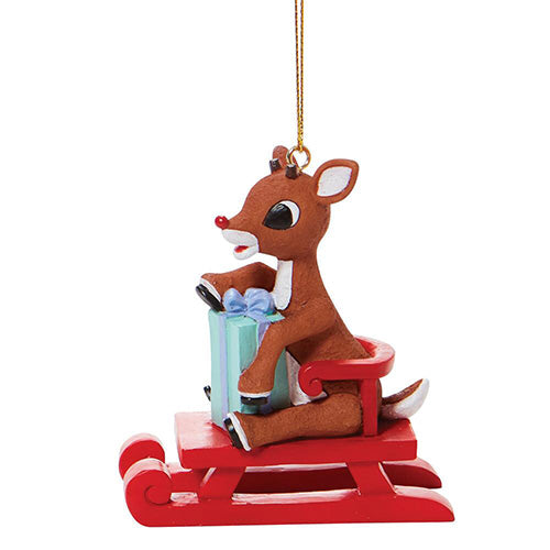 Rudolph's Red Sled Ornament