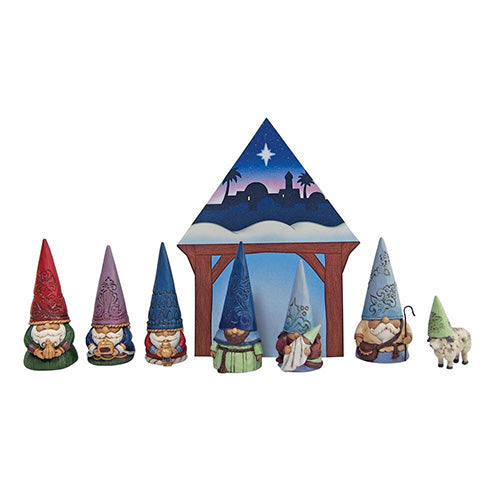 Small But Miraculous Gnome Christmas Pageant Set of 8