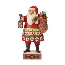 Load image into Gallery viewer, Believe In Christmas Magic Santa with Lantern &amp; Toy Bag
