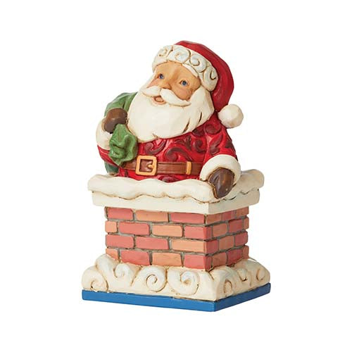 Santa In Chimney Mini