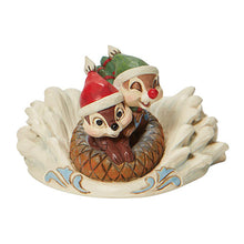 Load image into Gallery viewer, Fun in the Snow Chip &amp; Dale Sledding in Saucer
