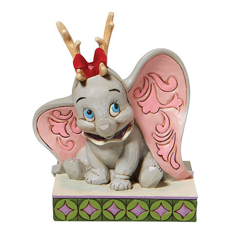 Santa's Cheerful Helper Dumbo with Reindeer Antlers