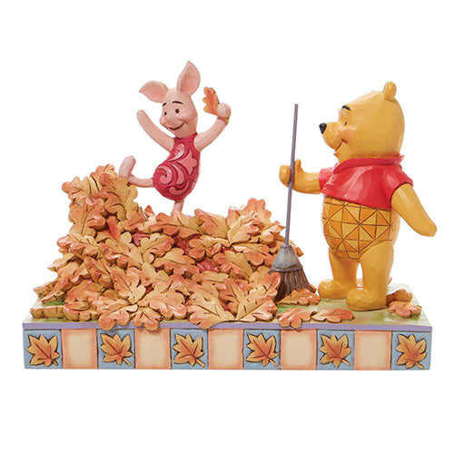 Jumping Into Fall Pooh & Piglet in Fall