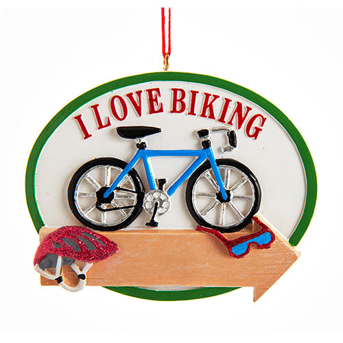 I Love Biking Ornament 2.75