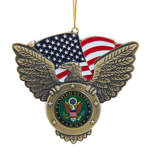 Metal Eagle with U.S. Army Seal Ornament 4