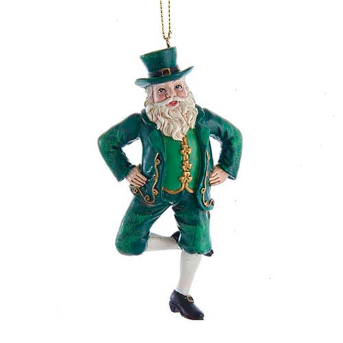 Irish Dancing Santa Ornament 4.75
