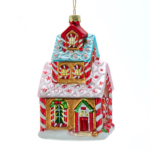 Gingerbread House Glass Ornament 5