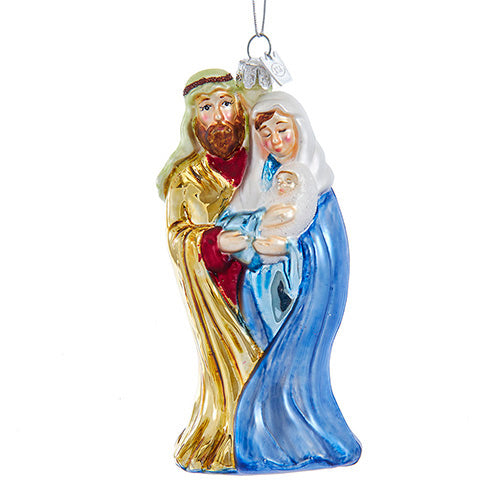Holy Famly Traditions Series Glass Ornament 4.875