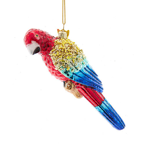 Scarlet Macaw Parrot Glass Ornament 6