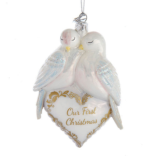 Doves Our 1st Christmas Heart 4.75