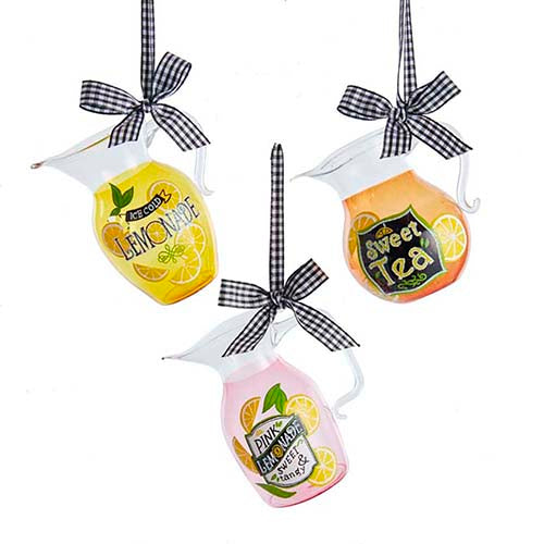 Lemonade & Tea Pitcher Glass Ornament 4