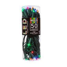 Load image into Gallery viewer, LED Multi Color Light with Green Wire 5mm 50 Light Set
