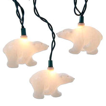 Load image into Gallery viewer, White Glitter Bears 10 Light Set
