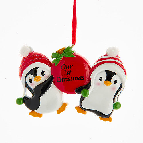 Penguins Our 1st Christmas Ornament 4