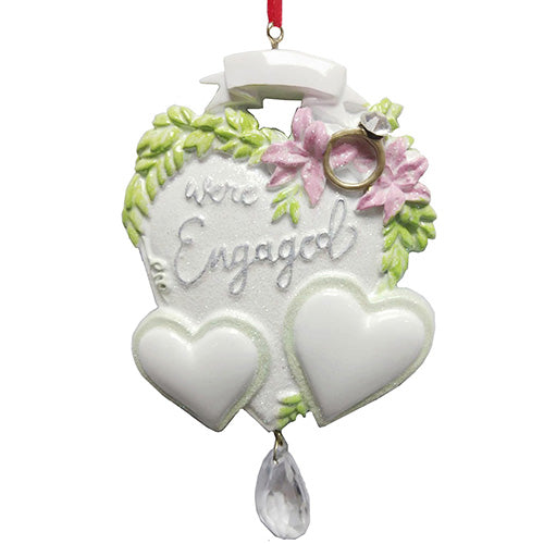 We're Engaged Personalizable Ornament 5