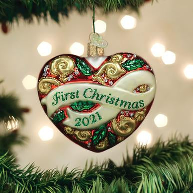 2021 First Christmas Heart Ornament