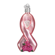 Load image into Gallery viewer, Pink Ribbon with Roses Ornament
