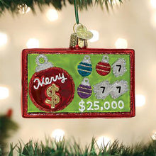 Load image into Gallery viewer, Merry Lottery Ticket Ornament
