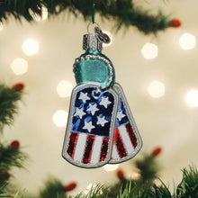 Load image into Gallery viewer, Military Tags Ornament

