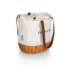 Load image into Gallery viewer, Friends Coronado Beige Canvas &amp; Willow Basket Tote
