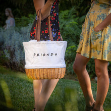 Load image into Gallery viewer, Friends Coronado Beige Canvas &amp; Willow Basket Tote
