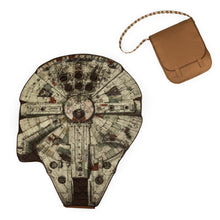 Load image into Gallery viewer, Star Wars Chewbacca &amp; Millenium Falcon Picnic Blanket in a Bag
