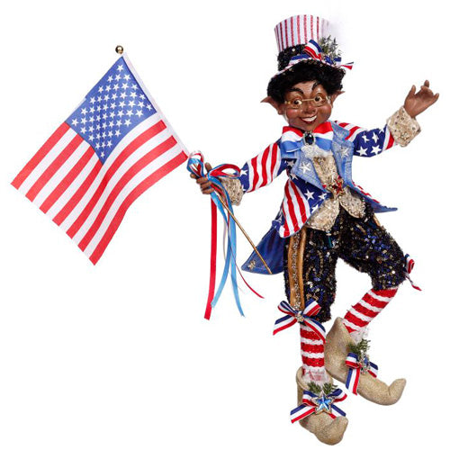 Patriotic Elfin African American Medium 19