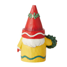 Load image into Gallery viewer, Timmed in Color Crayoia Crayon Gnome Holding Wreath
