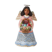 Load image into Gallery viewer, Basket of Easter Blessings Pint Sized Easter Angel with Basket African American
