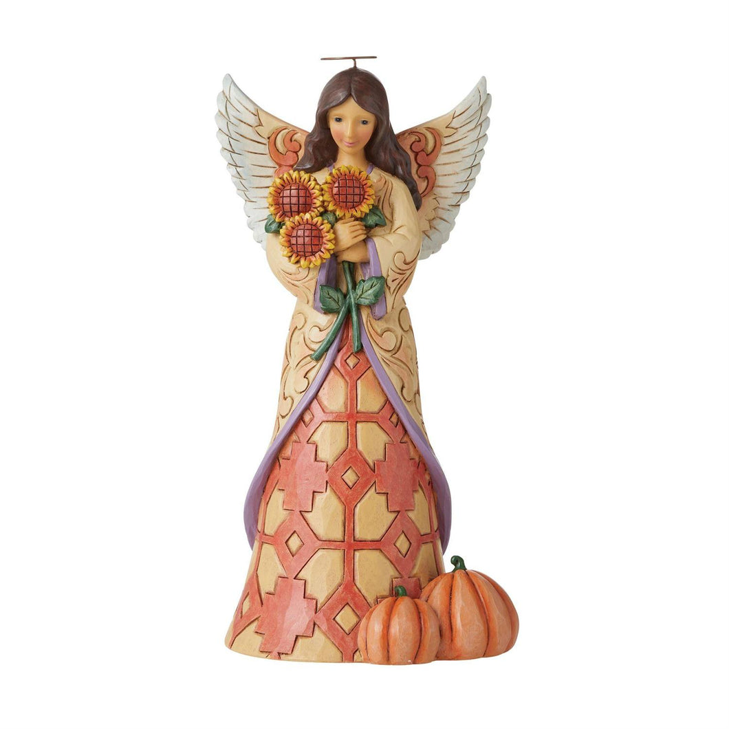 Harvest A Bouquet of Sunshine Harvest Angel with Sunflowers