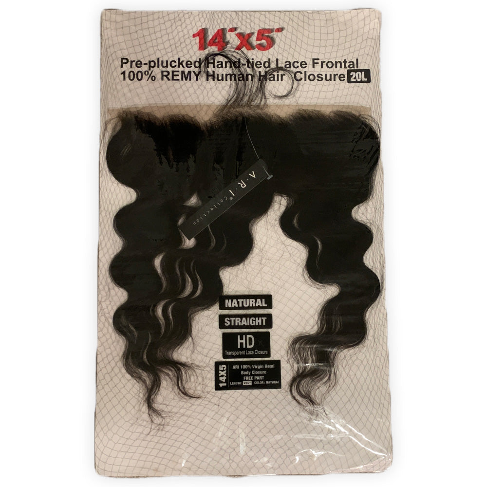 Pre-Plucked Hand-Tied Lace Frontal 100% Remy Human Hair 20
