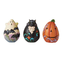 Load image into Gallery viewer, Mini Halloween Eggs Set of 6 3 Assorted Styles

