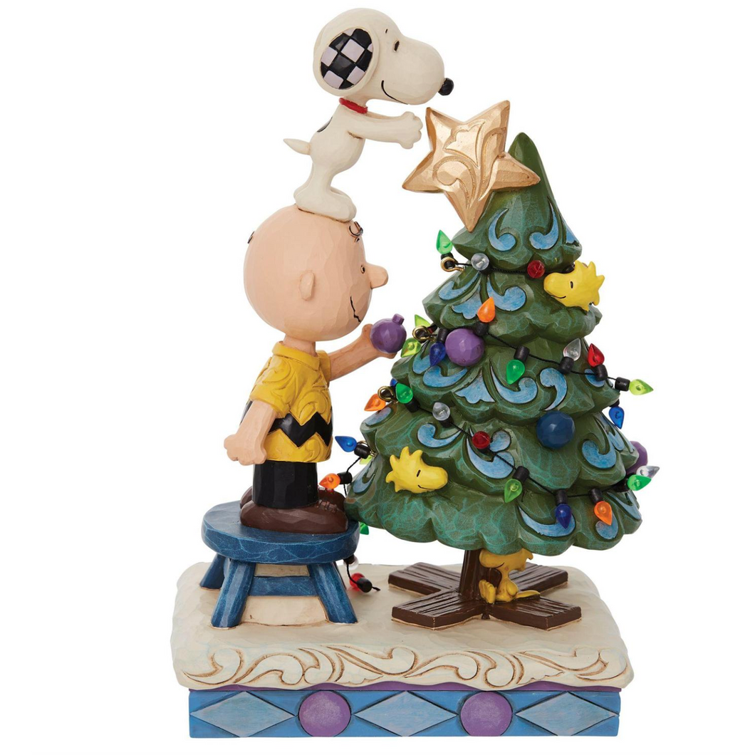 Finishing Touches Charlie Brown & Snoopy Decorate the Christmas Tree