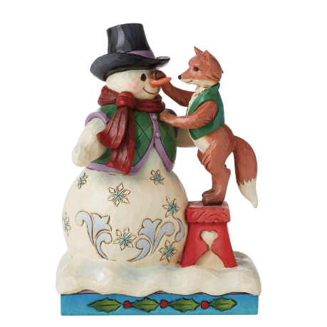 Building Friendships Together Snowman with Fox