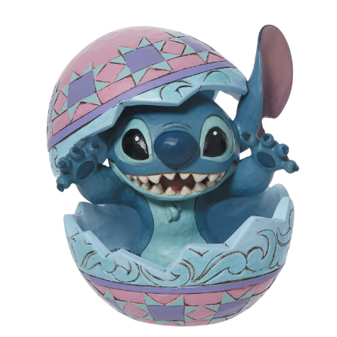 An Alien Hatched! Stitch in an Easter Egg