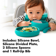 Load image into Gallery viewer, TOT Silicone Feeding Gift Set Teal
