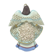 Load image into Gallery viewer, Angel with Nativity Scene Open Coat Ornament
