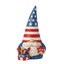 Load image into Gallery viewer, Fireworks and Freedom Patriotic Gnome with Fireworks
