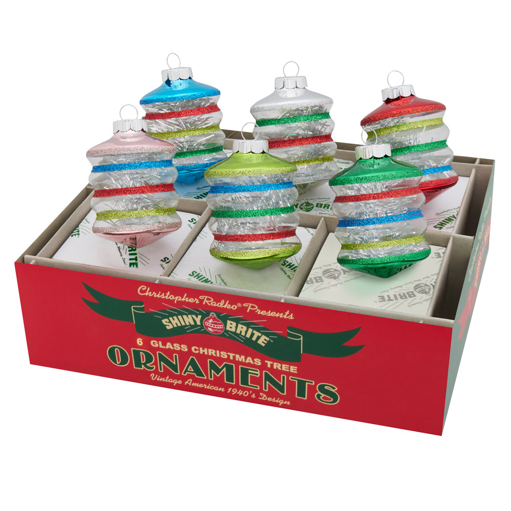 Holiday Splendor Lanterns Ornaments Set of 6 3.25