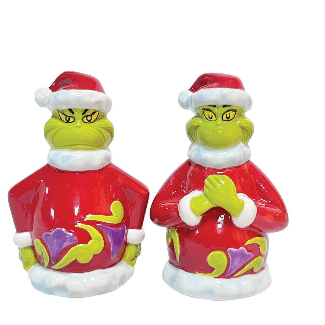 Grinch Naughty and Nice Salt and Pepper Set of 2