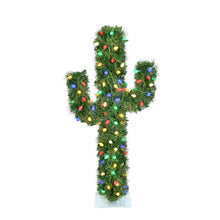 Load image into Gallery viewer, Prelit Multicolor C7 Bulb LED Cactus 4&#39;
